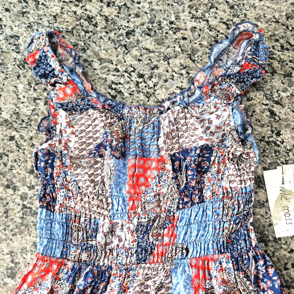 Wild Moss Patchwork Dress, XL - Picture 7 of 12